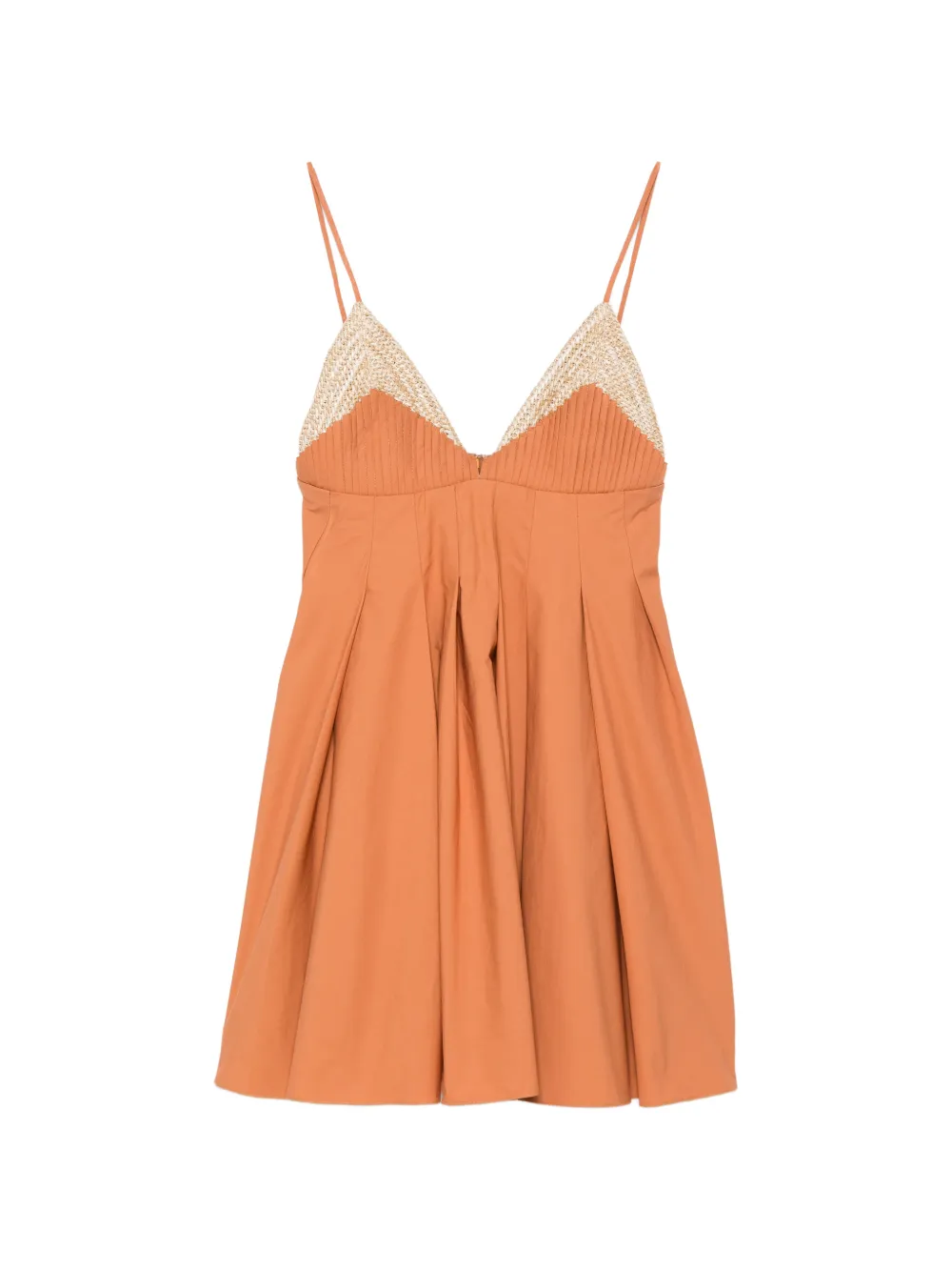 Rosanna Ocampo V-neck mini dress - Orange