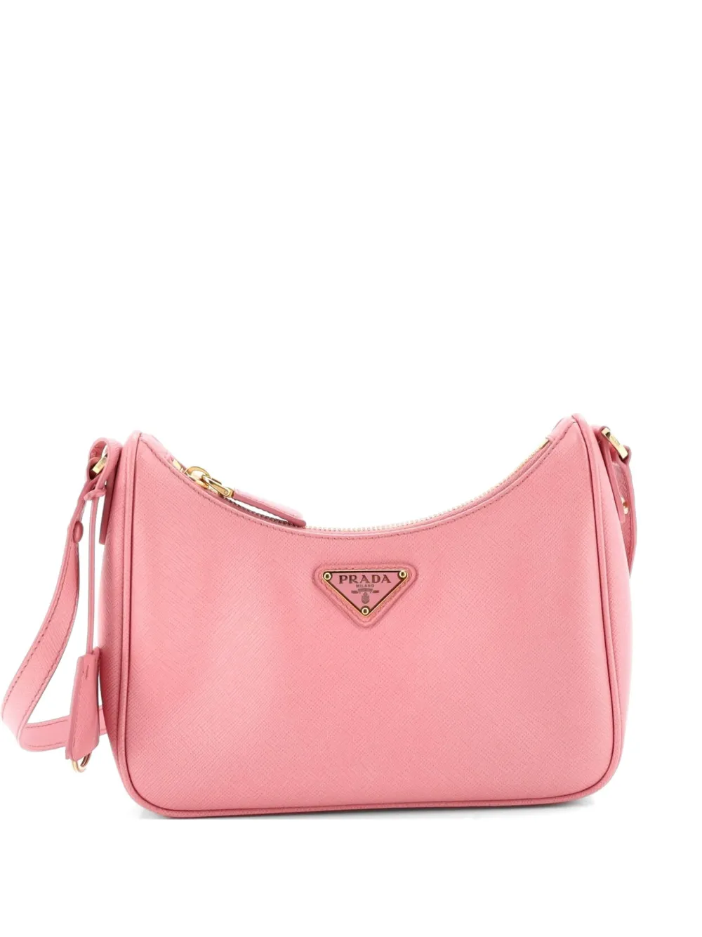 Prada Pre-Owned Re-Edition Hobo Saffiano Leather Mini shoulder bag - Rosa