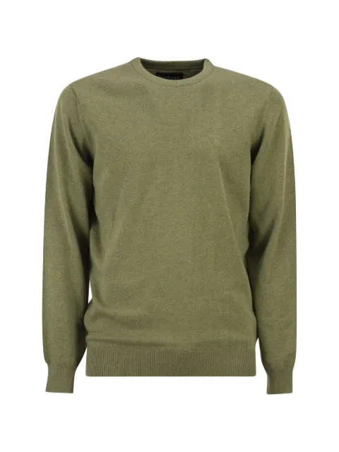 Barbour crew-neck logo cotton sweater