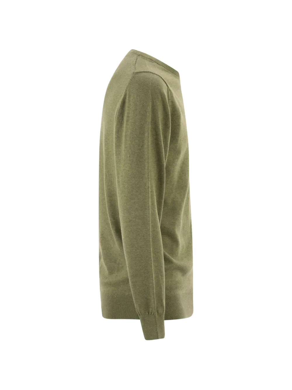 Barbour Katoenen trui met ronde hals en logo Groen