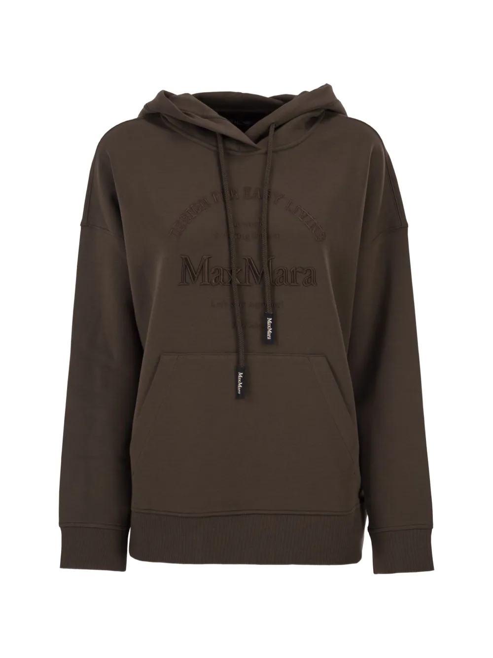 'S Max Mara Felpa Mandrea con logo - Marrone