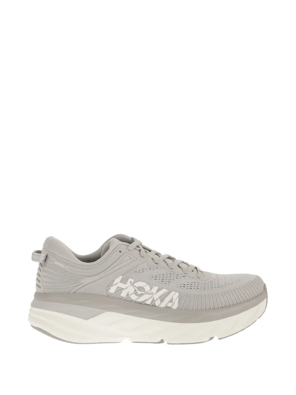HOKA Bondi 7 lace-up sneakers - Grigio