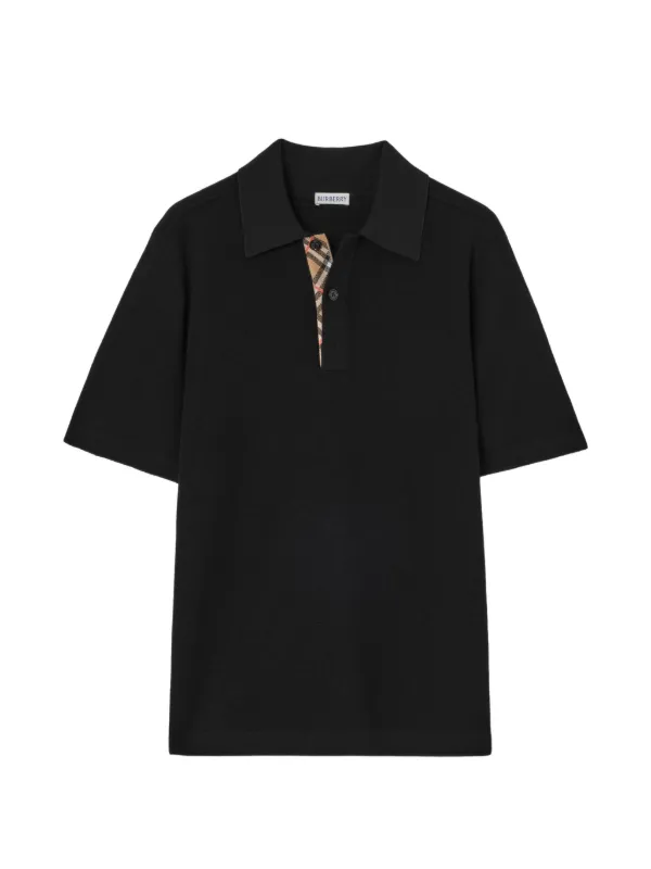 Burberry ブラック 長袖ポロシャツ M Burberry ポロシャツ | ブラック | FARFETCH JP