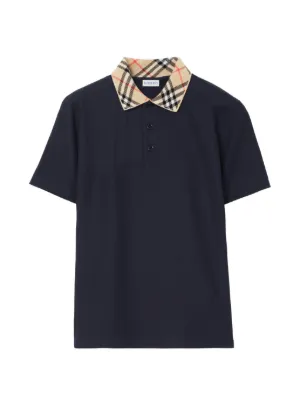 Burberry メタル EKD コットンポロシャツ | ブラック | FARFETCH JP