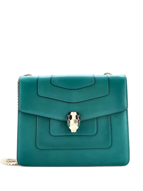 Bvlgari Pre-Owned Serpenti Forever Square Leather Medium shoulder bag