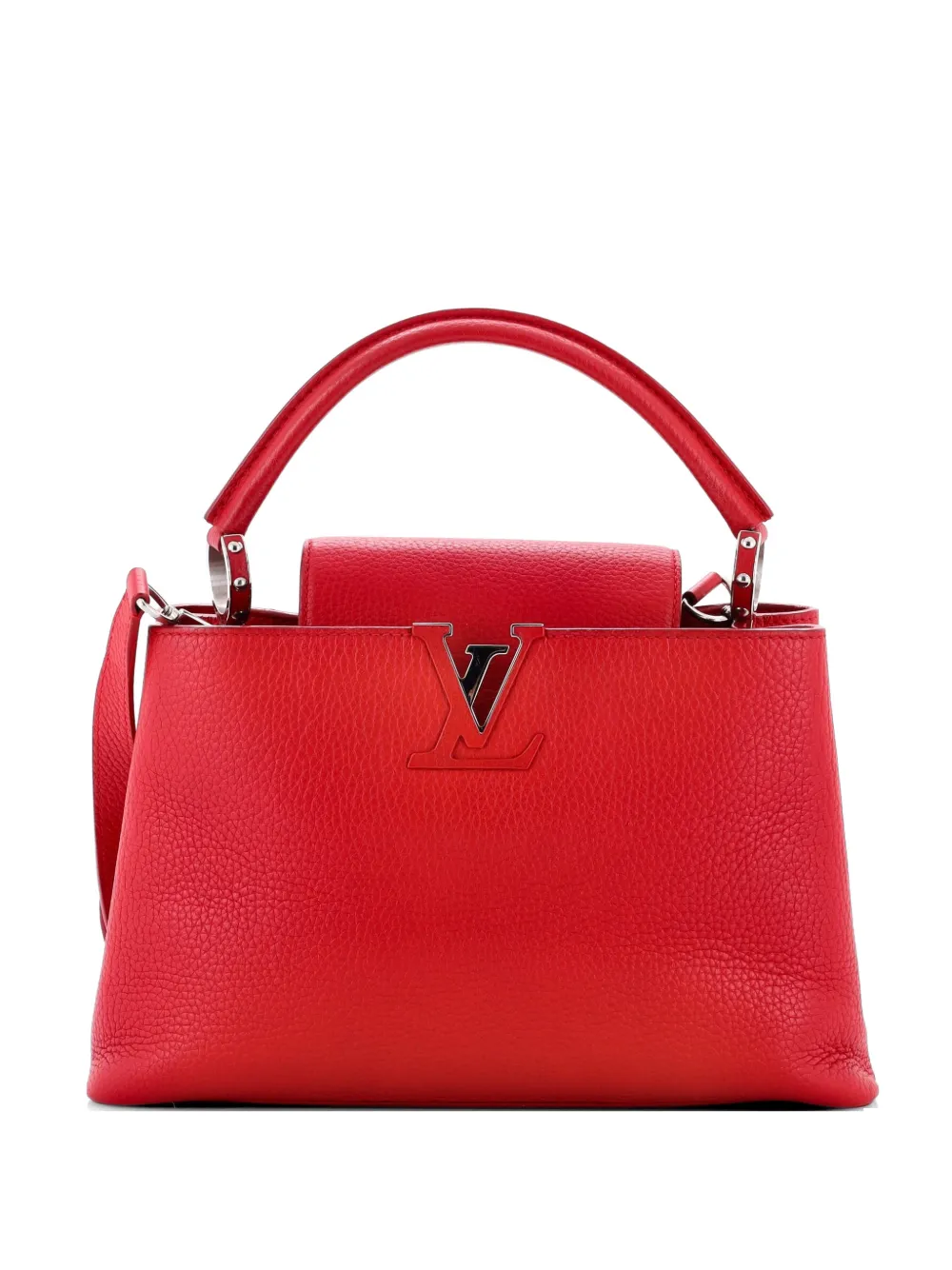 Louis Vuitton Pre-Owned Capucines Bag Leather MM satchel - Rosso