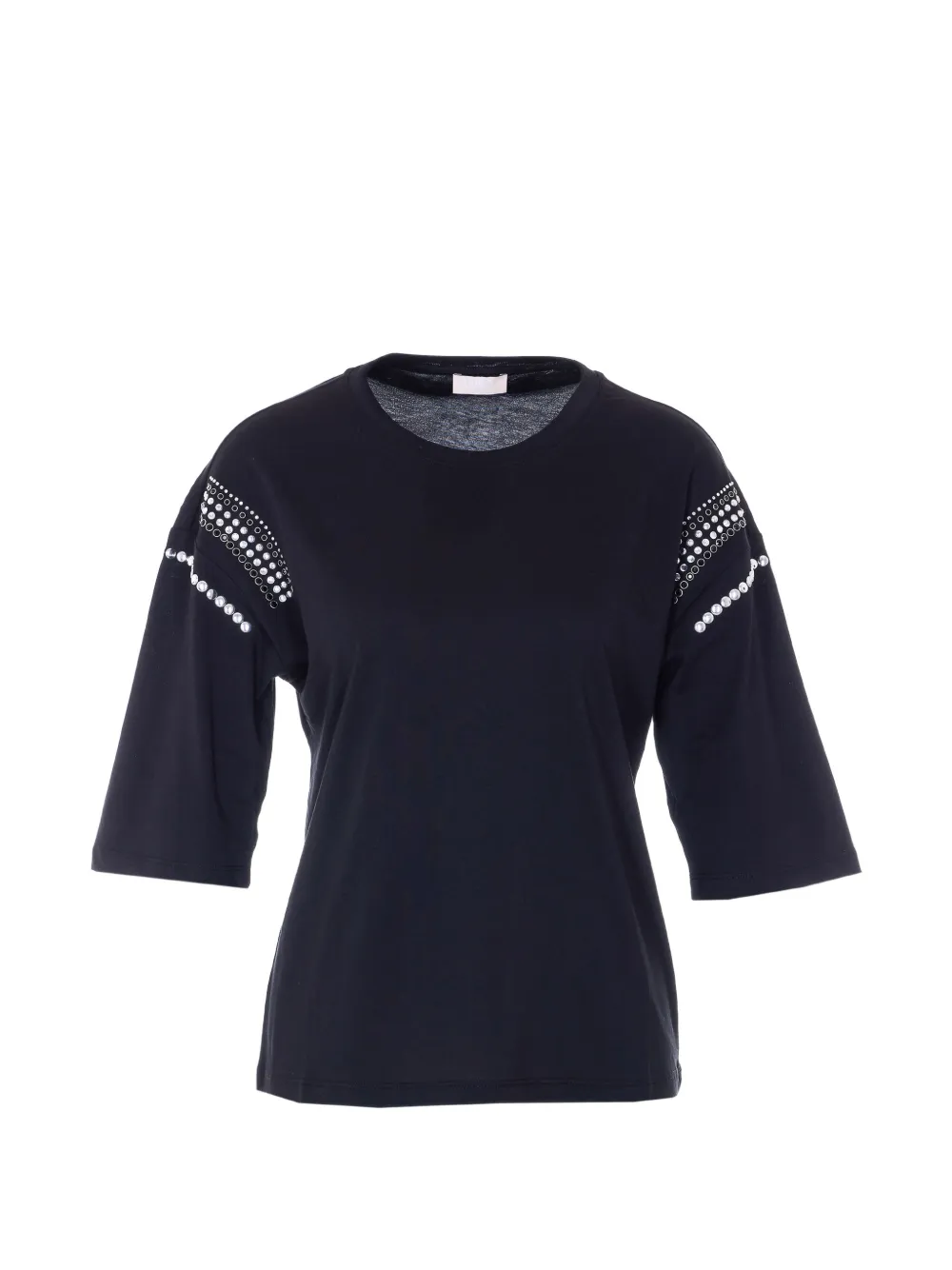 LIU JO application details T-shirt - Nero