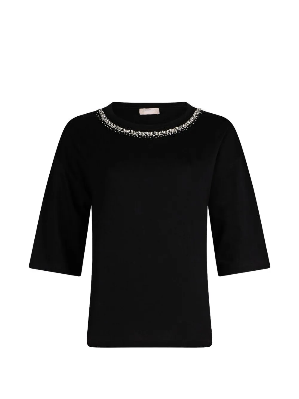LIU JO T-shirt met applicaties Zwart