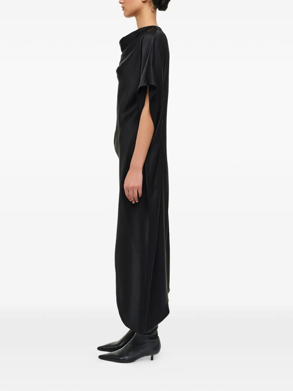 SIMKHAI Sadia asymmetrische mini-jurk Zwart