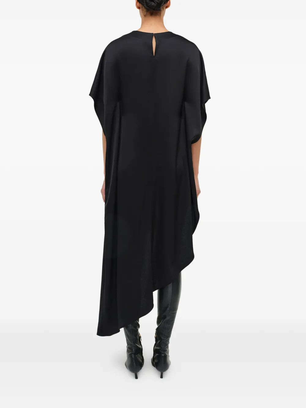 SIMKHAI Sadia asymmetrische mini-jurk Zwart