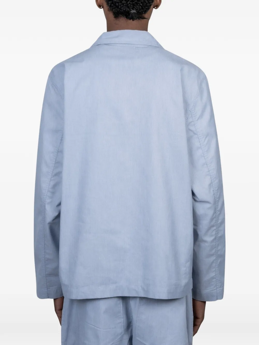  Universal Works Franck Buttoned Flap-pocket Jacket - Blue 
