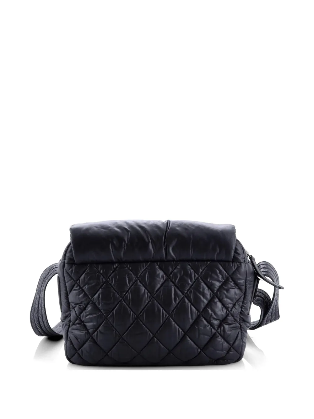 CHANEL Pre-Owned Coco Cocoon Messenger Bag Quilted Nylon Medium crossbody bag - Nero