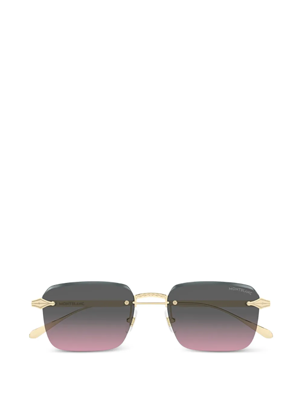 Montblanc rectangle-frame sunglasses - Oro