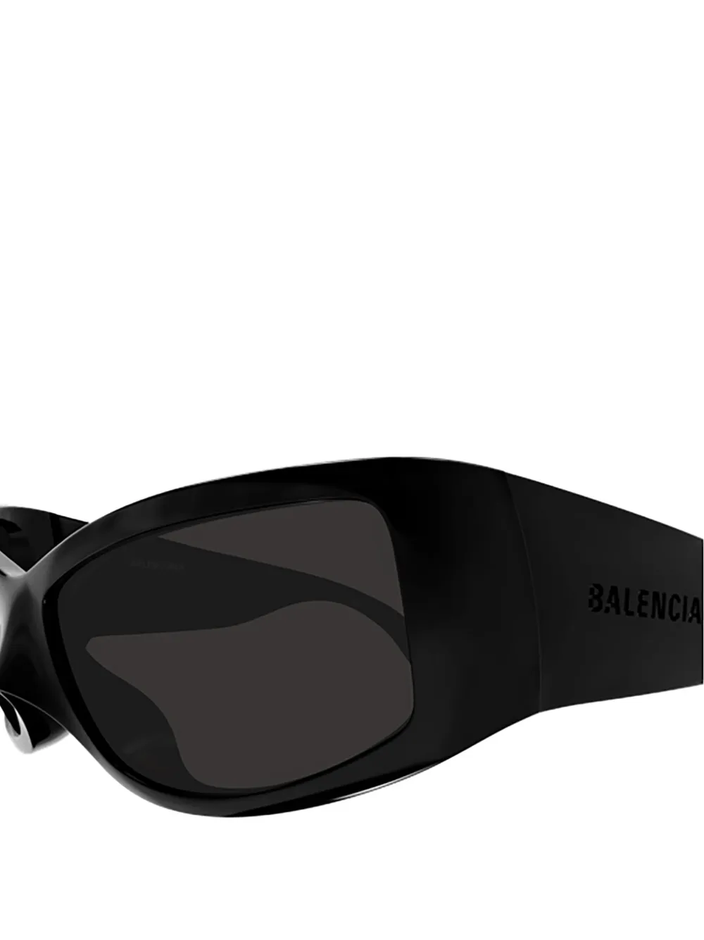 Balenciaga Eyewear Zonnebril met rechthoekig montuur Zwart