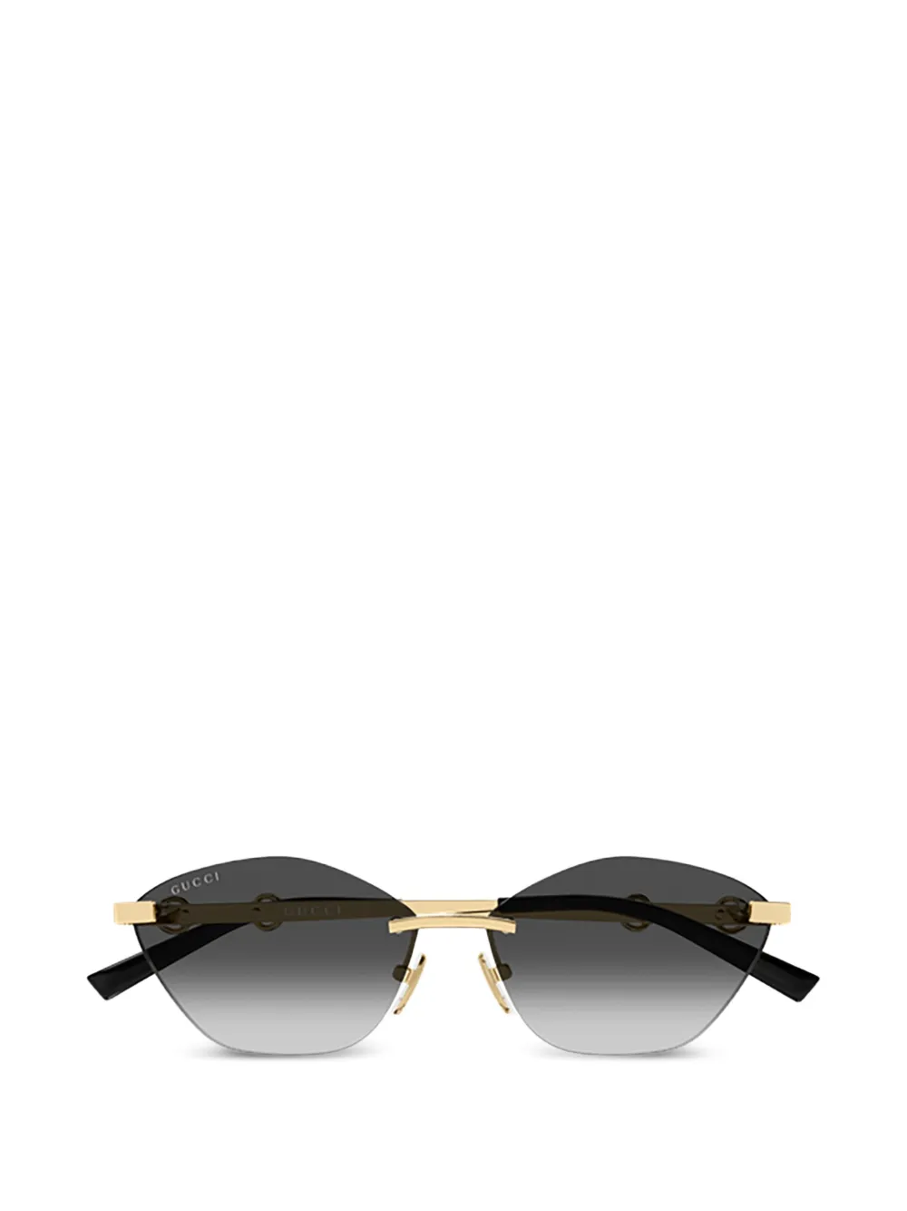 Gucci Eyewear cat-eye rimless sunglasses - Oro