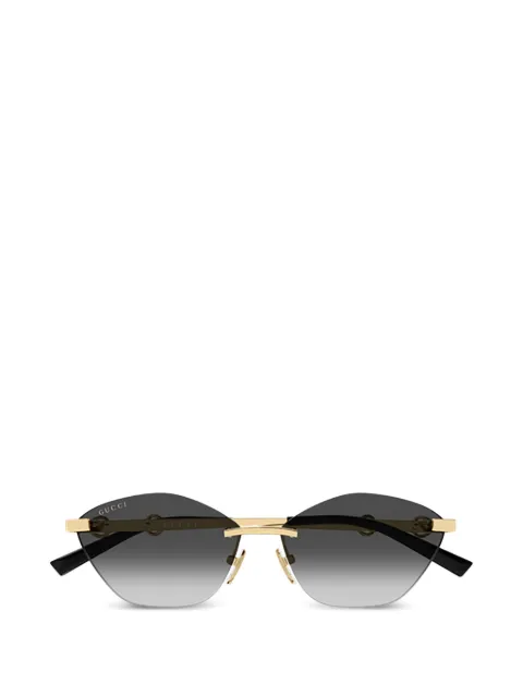 Gucci Eyewear lentes sin armazón estilo cat eye