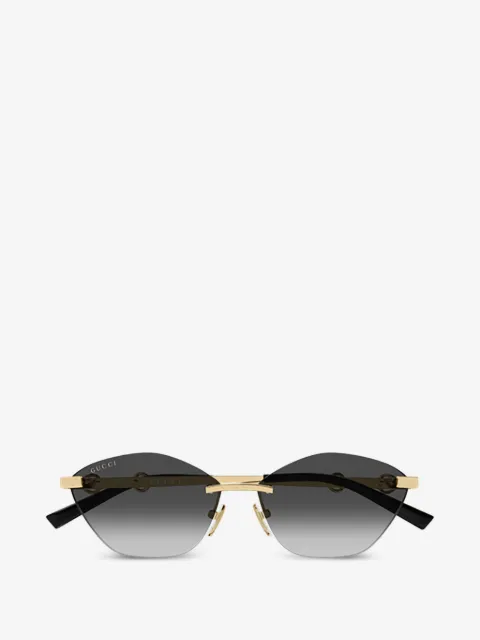 Gucci Eyewear cat-eye rimless sunglasses