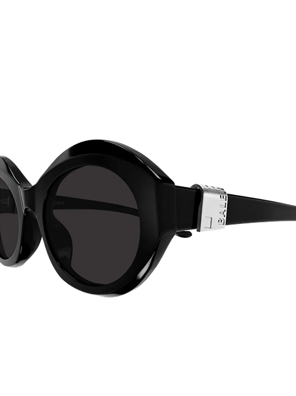 Balenciaga Eyewear Zonnebril met ovalen montuur Zwart