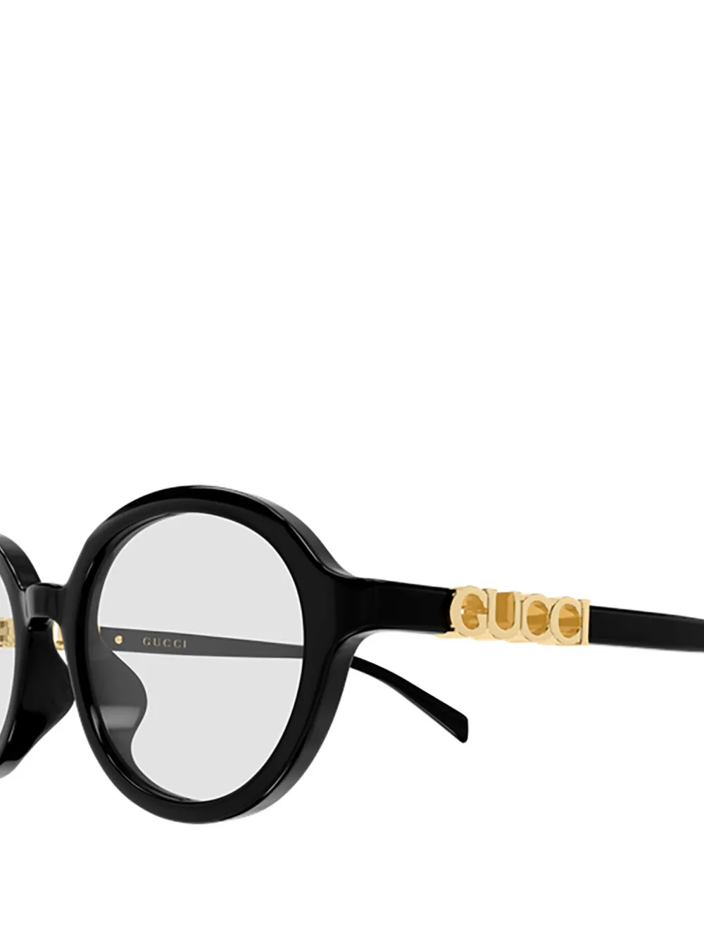 Gucci Eyewear Zonnebril met rond montuur Zwart