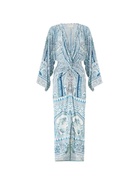 Camilla split twist dress