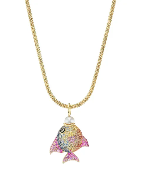 EMILY P. WHEELER multi-stone fish necklace