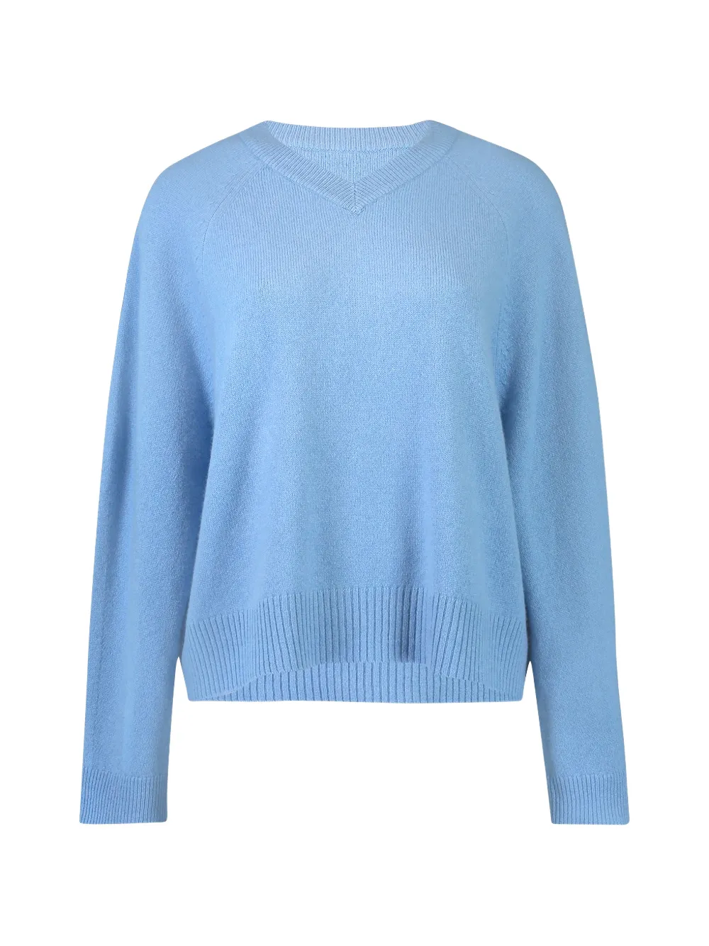 Max Mara V-neck long-sleeve sweater - Blu