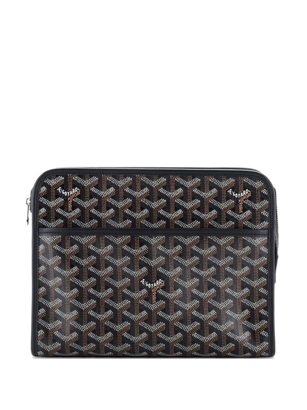 Goyard Pre-Owned Jouvence Toiletry Pouch Coated Canvas MM clutch bag - Nero