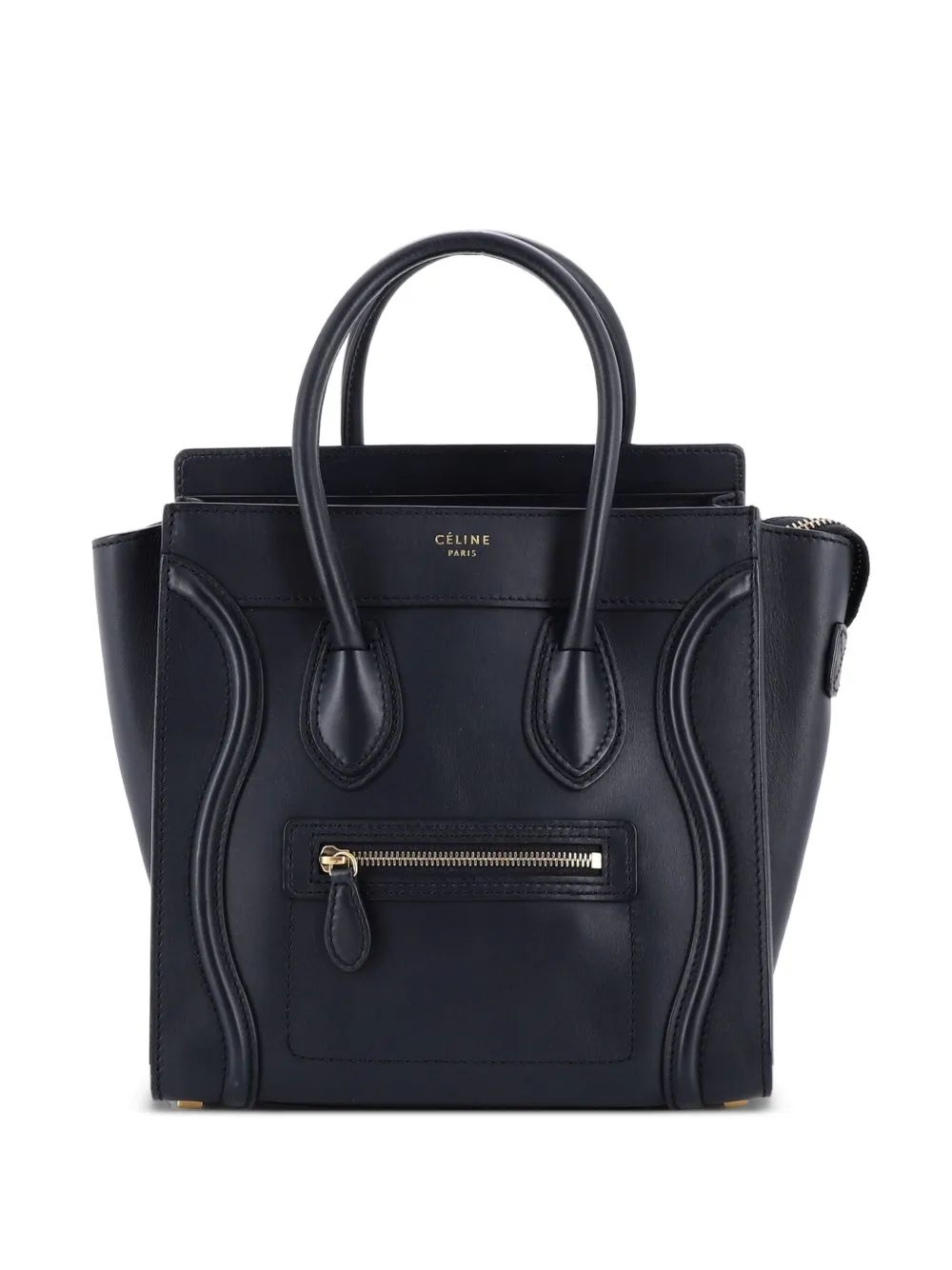 Celine Pre-Owned Luggage Bag Smooth Leather Micro tote bag - Blu