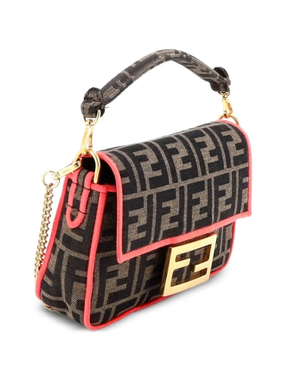 Baguette Nm Bag Zucca Canvas Mini Crossbody Bag