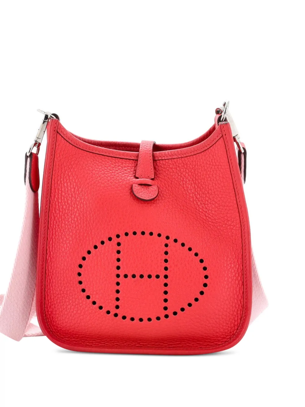 Hermès Pre-Owned Evelyne Bag Gen III Clemence TPM crossbody bag - Red