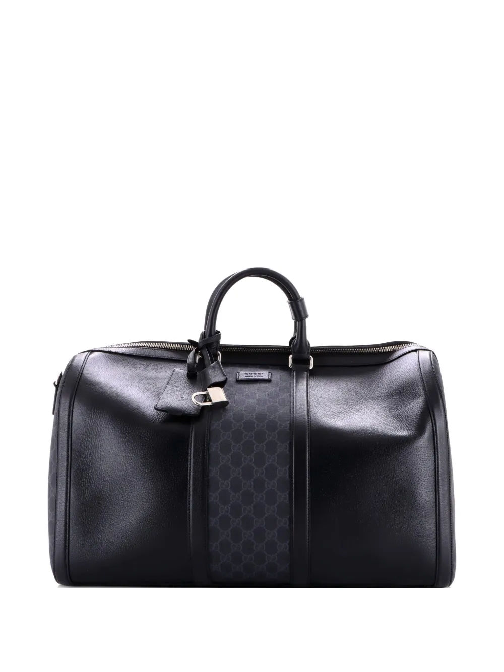 Gucci Pre-Owned Convertible Duffle Backpack GG Coated Canvas and Leather Medium travel bag - Nero