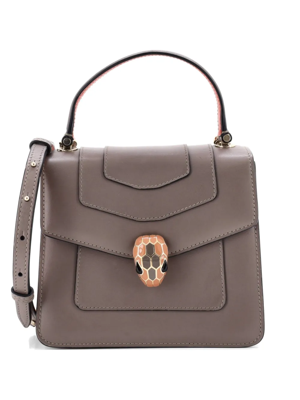 Bvlgari Pre-Owned Serpenti Forever Top Handle Bag Leather Small satchel - Grigio