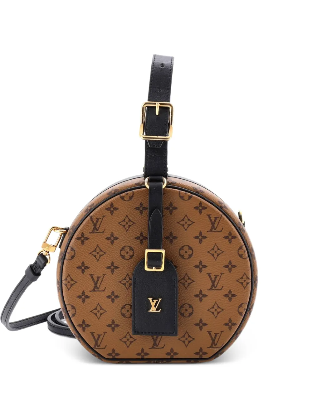 Louis Vuitton Pre-Owned Petite Boite Chapeau Bag Reverse Monogram Canvas shoulder bag - Nero