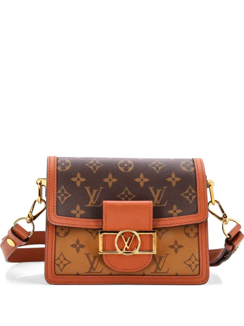 Louis Vuitton Pre-Owned Dauphine Shoulder Bag Reverse Monogram Canvas Mini crossbody bag - Marrone