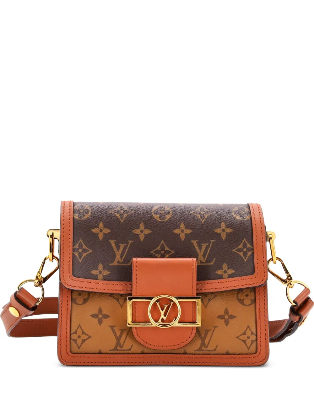 Louis Vuitton Pre-Owned Dauphine Shoulder Bag Reverse Monogram Canvas Mini crossbody bag - Marrone