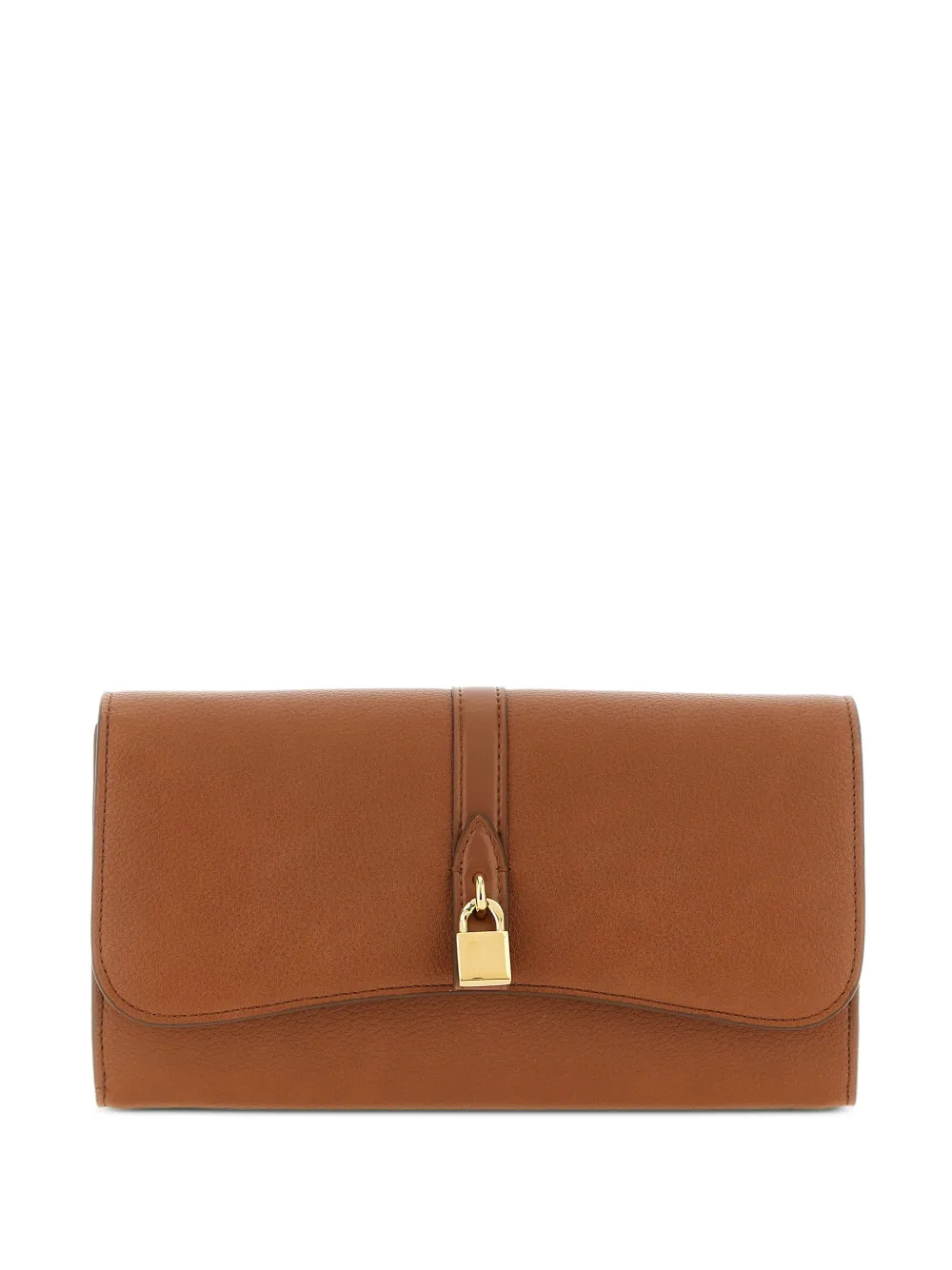 Stella McCartney Ryder padlock wallet - Marrone