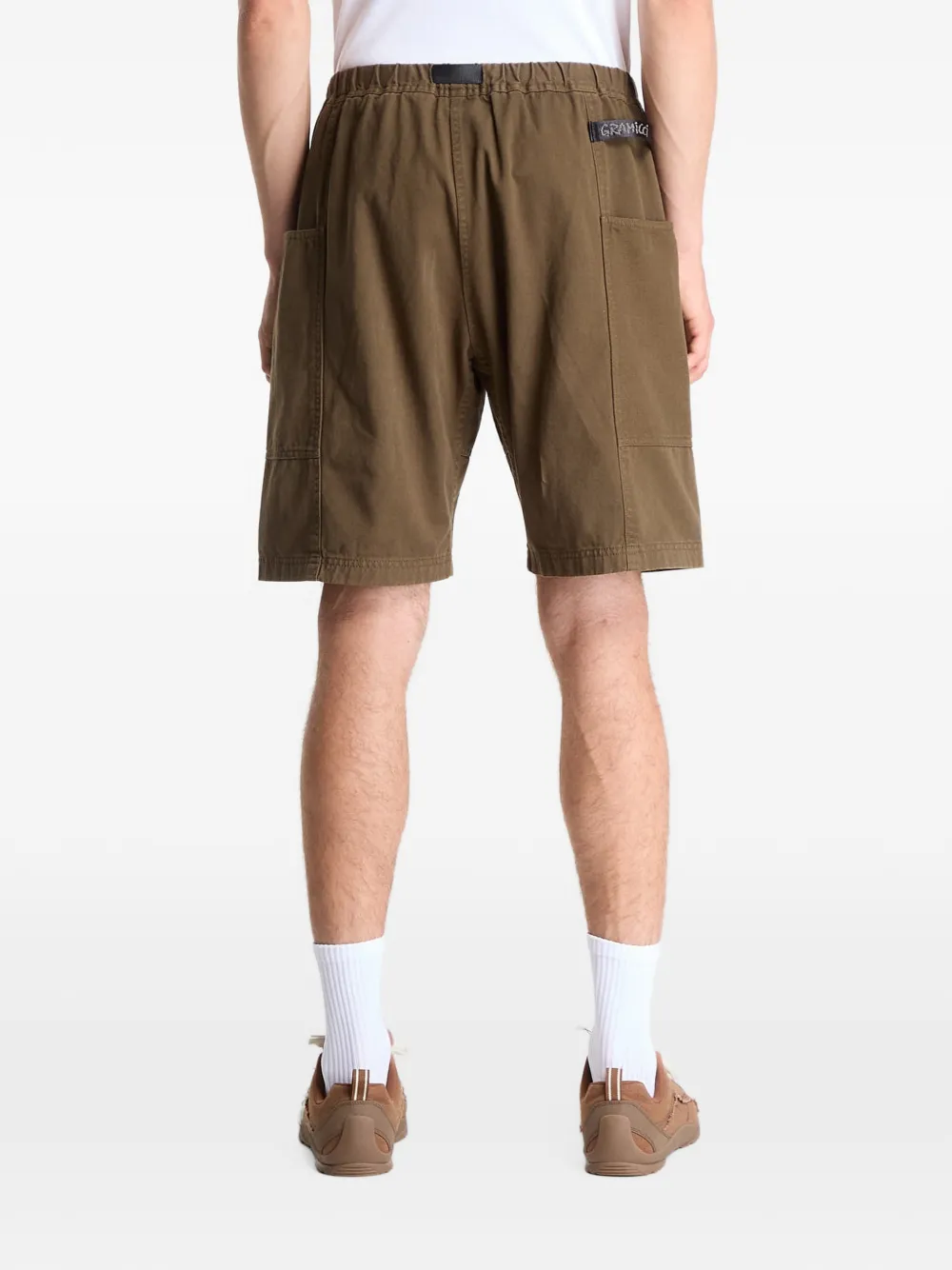 Gramicci Shorts met elastische taille Groen