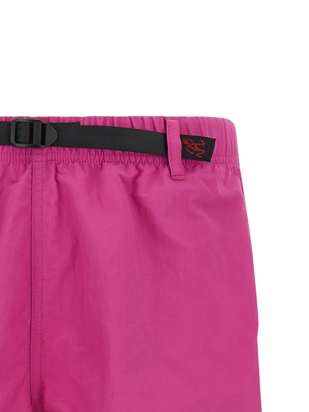 Integrated-Belt Bermuda Shorts