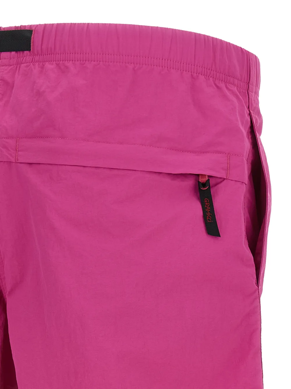 Integrated-Belt Bermuda Shorts