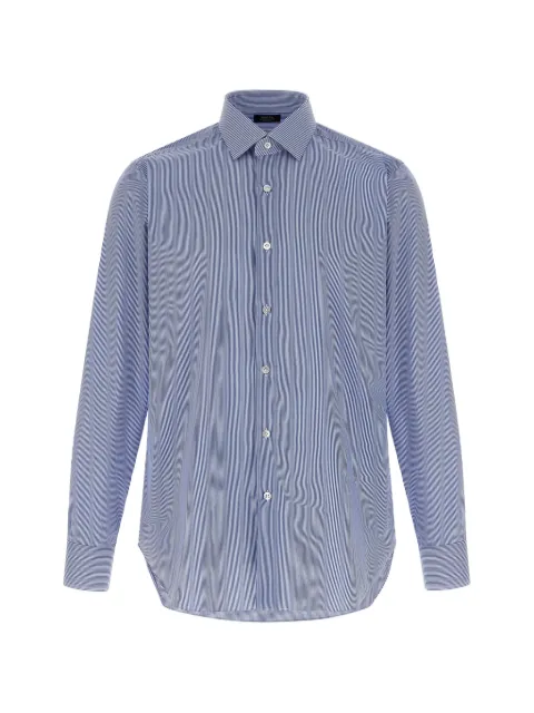 Barba camisa con botones y motivo de rayas