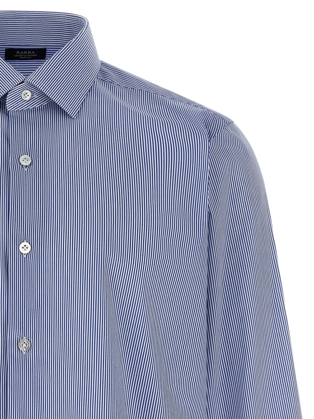 Barba Gestreept overhemd Blauw