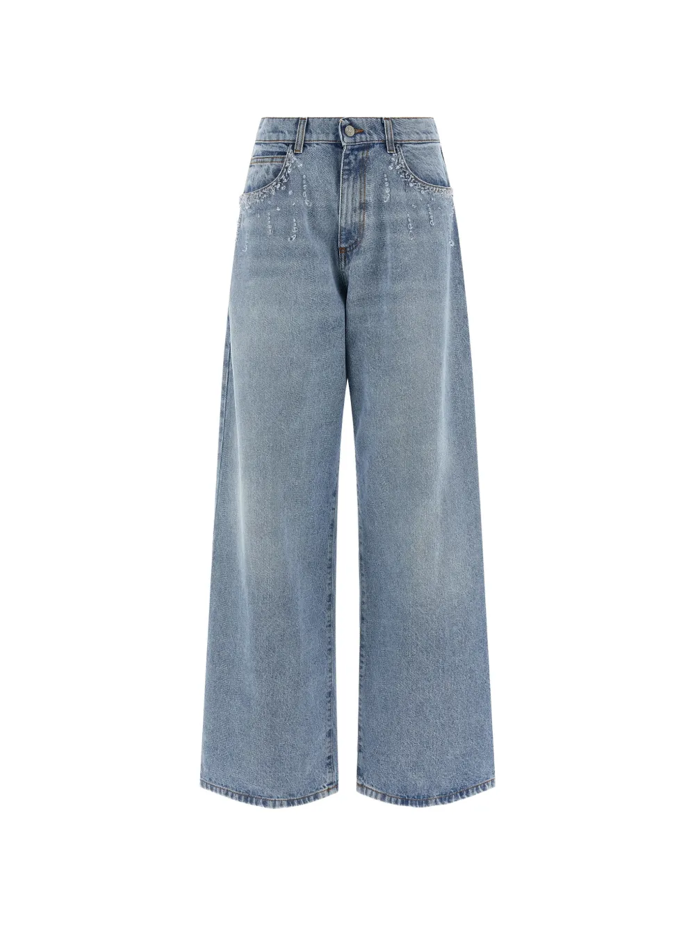 Giuseppe Di Morabito crystal-appliqué jeans - Blu