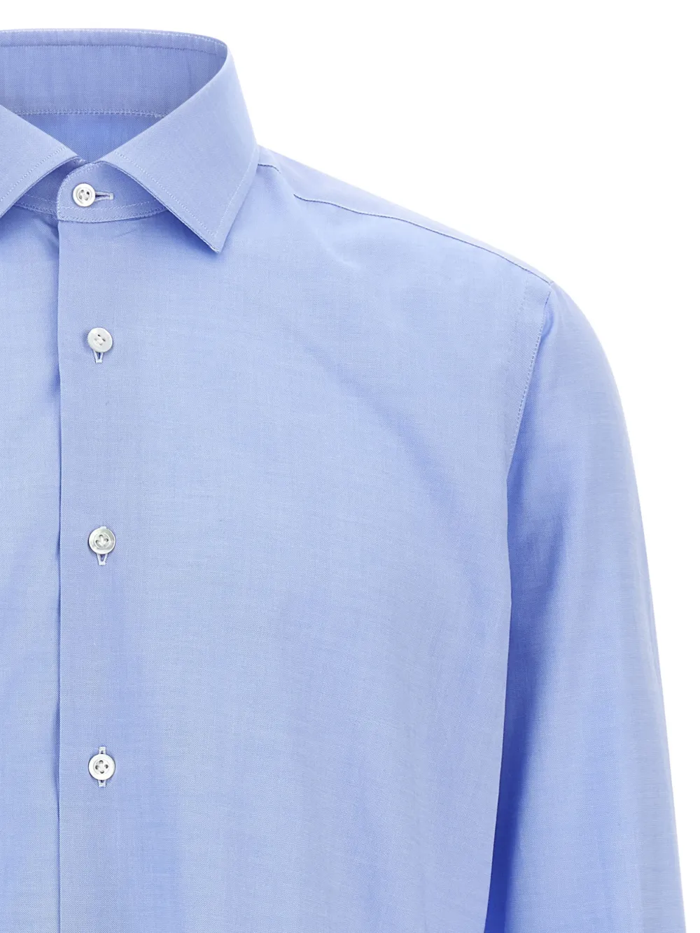 Barba Katoenen oxford overhemd Blauw
