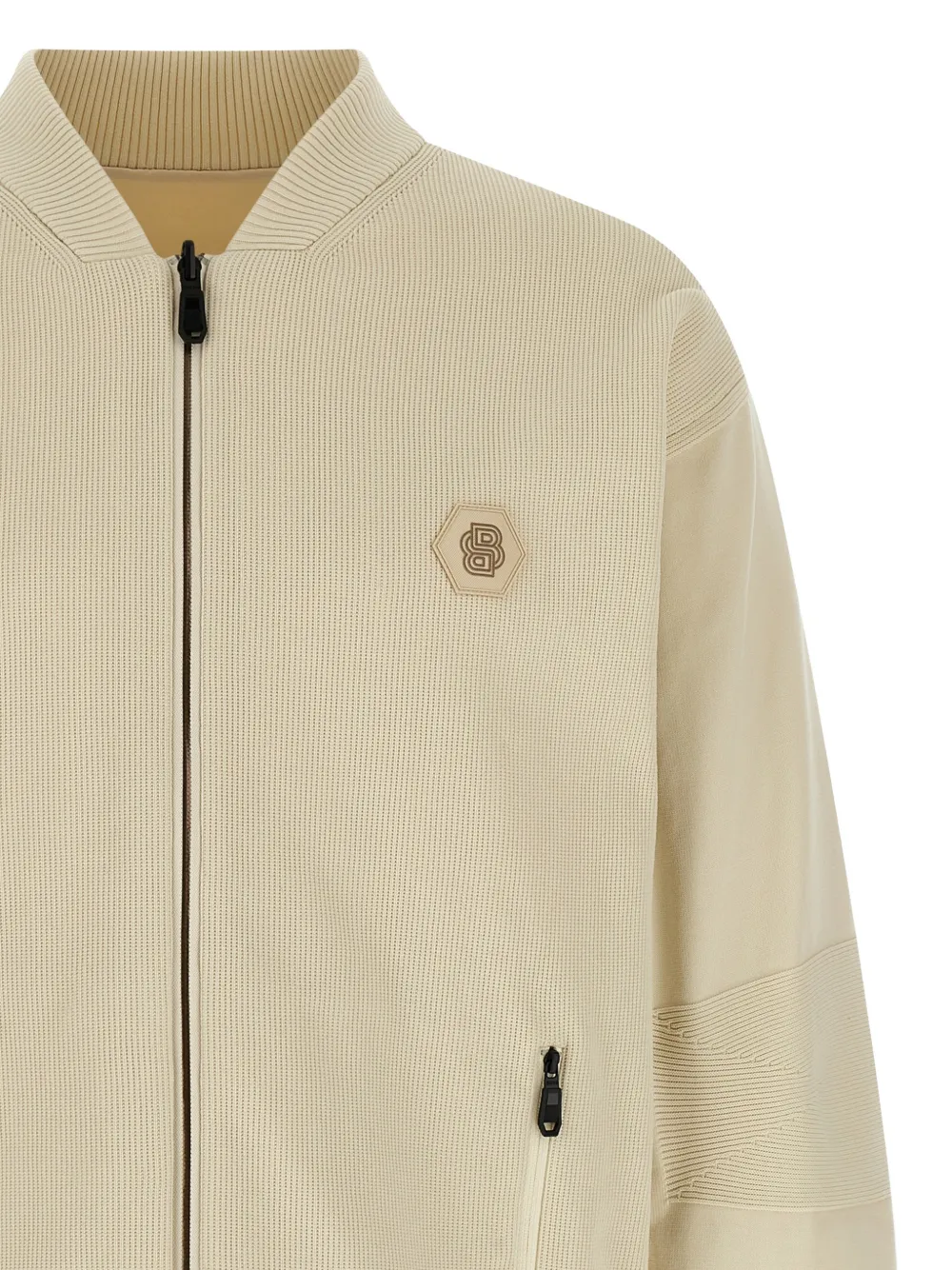 Future Ribbed Zip-Up Bomber Jacket