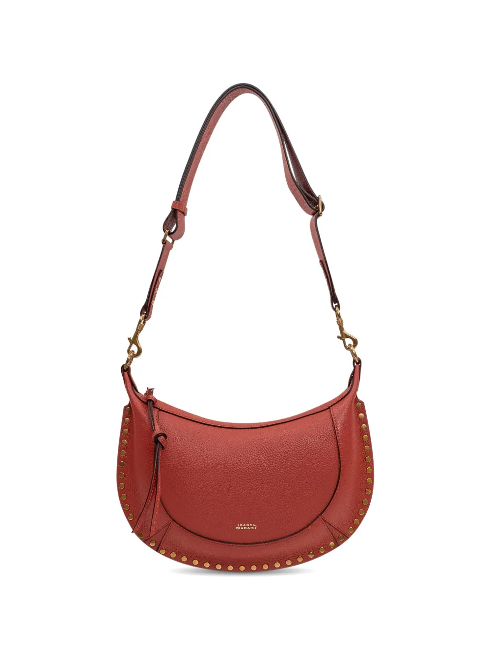 ISABEL MARANT Naoko-gz schoudertas met studs Bruin