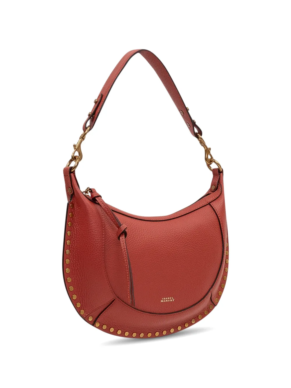 ISABEL MARANT Naoko-gz schoudertas met studs Bruin