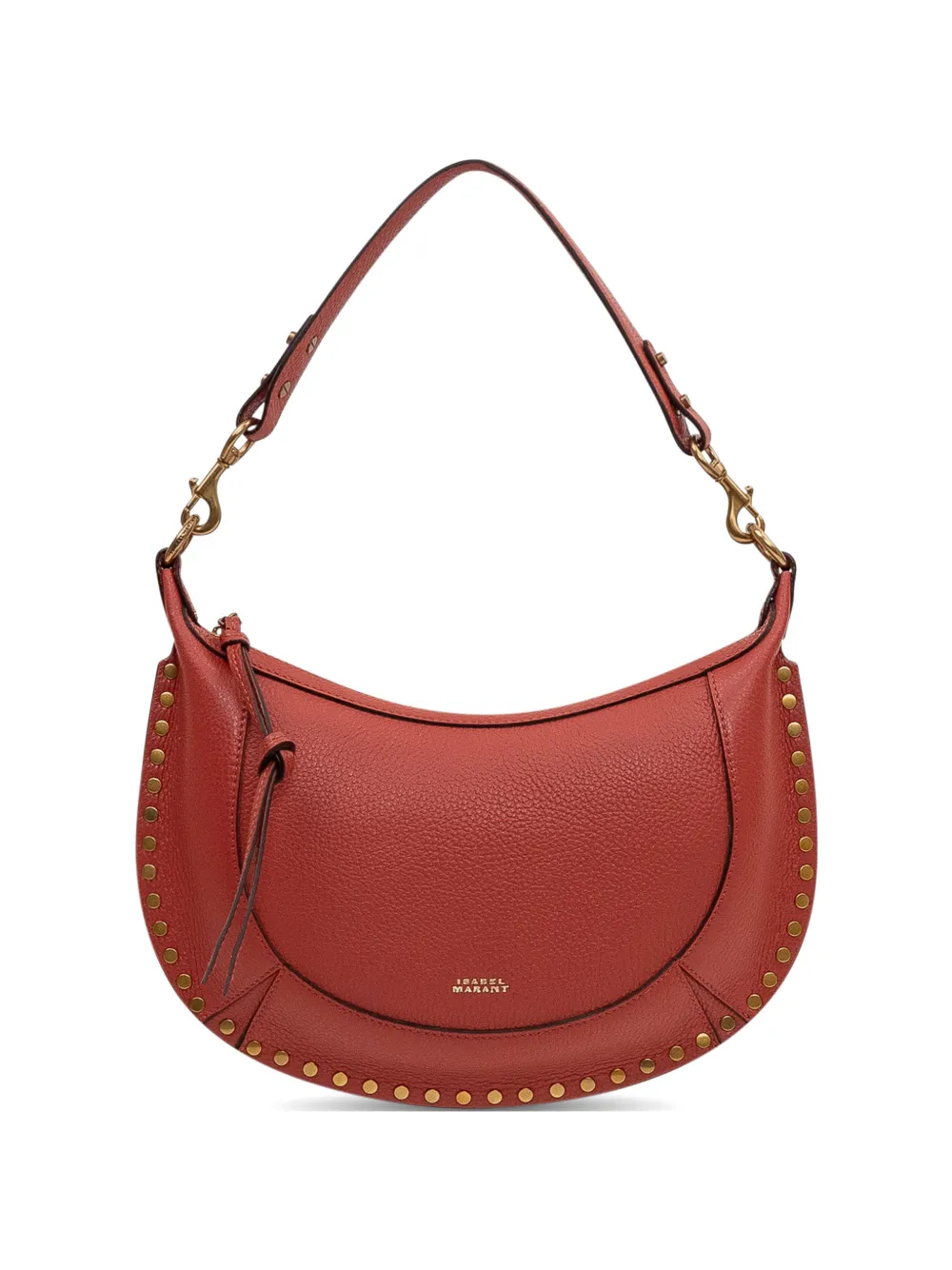ISABEL MARANT Naoko-gz studded shoulder bag - Marrone