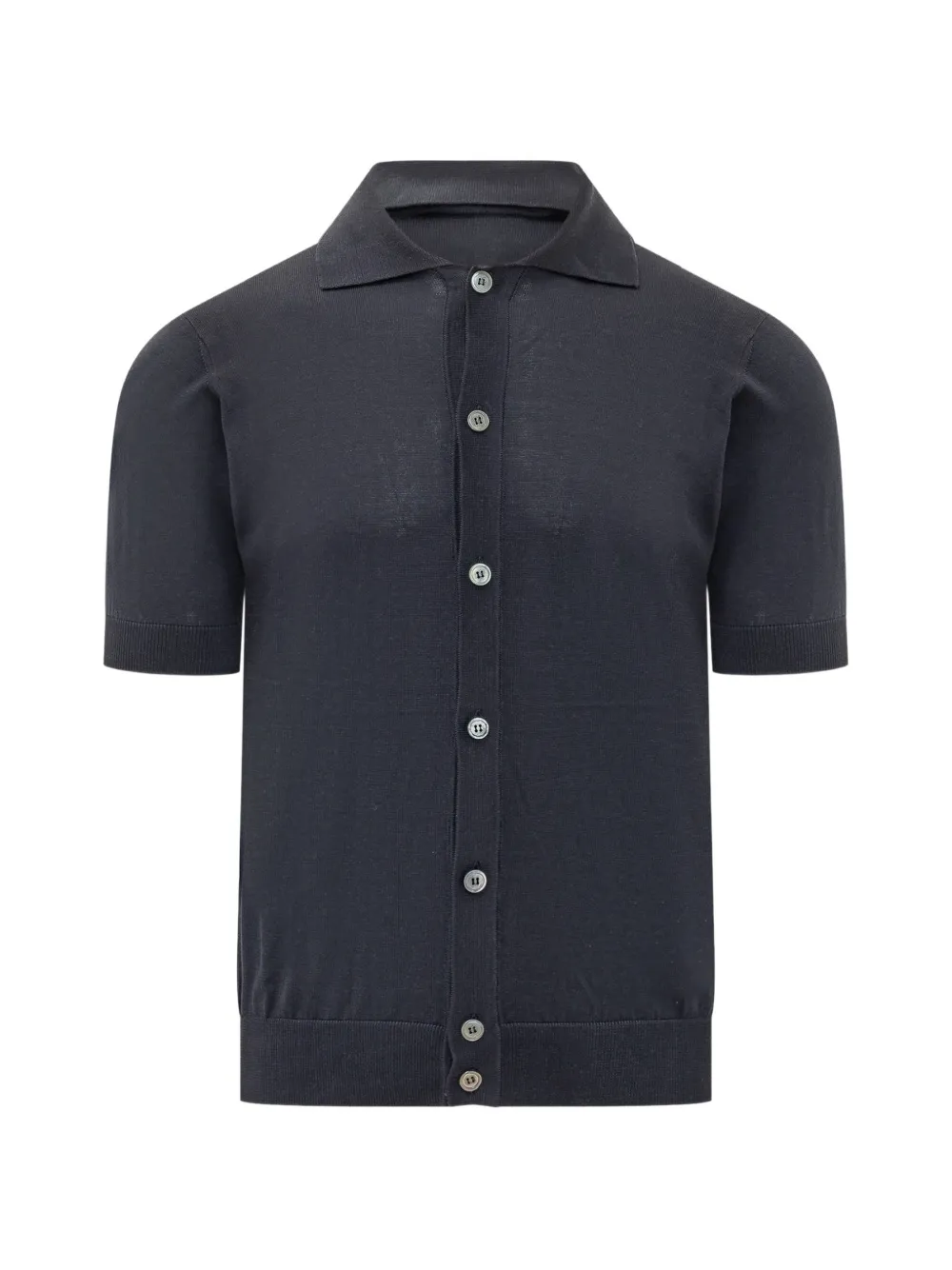 Filippo De Laurentiis short-sleeve knitted-shirt - Blu