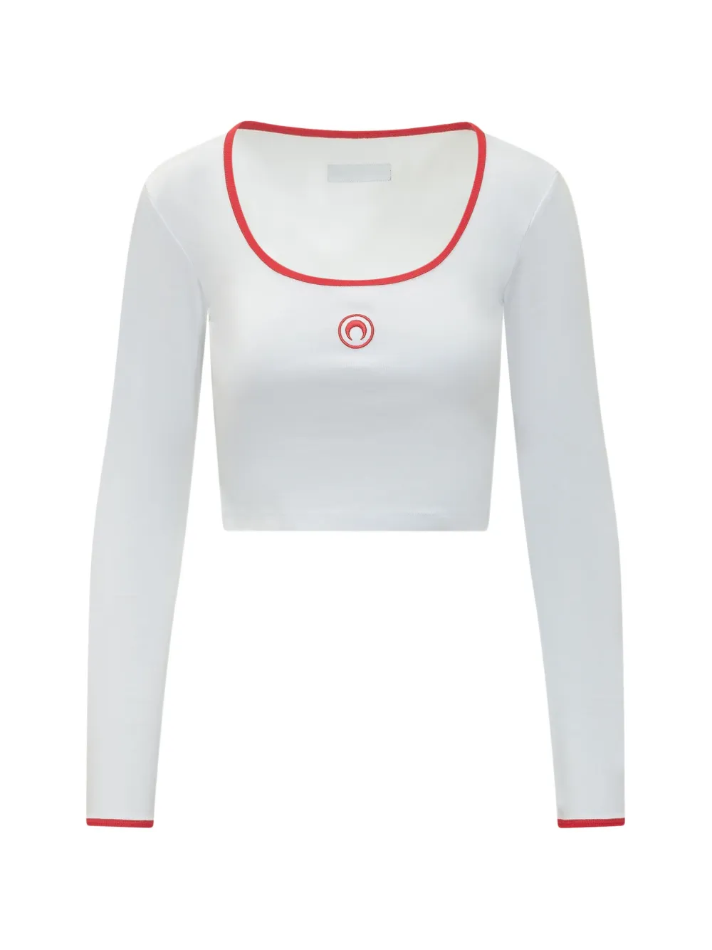 Marine Serre roundneck t-shirt - Bianco