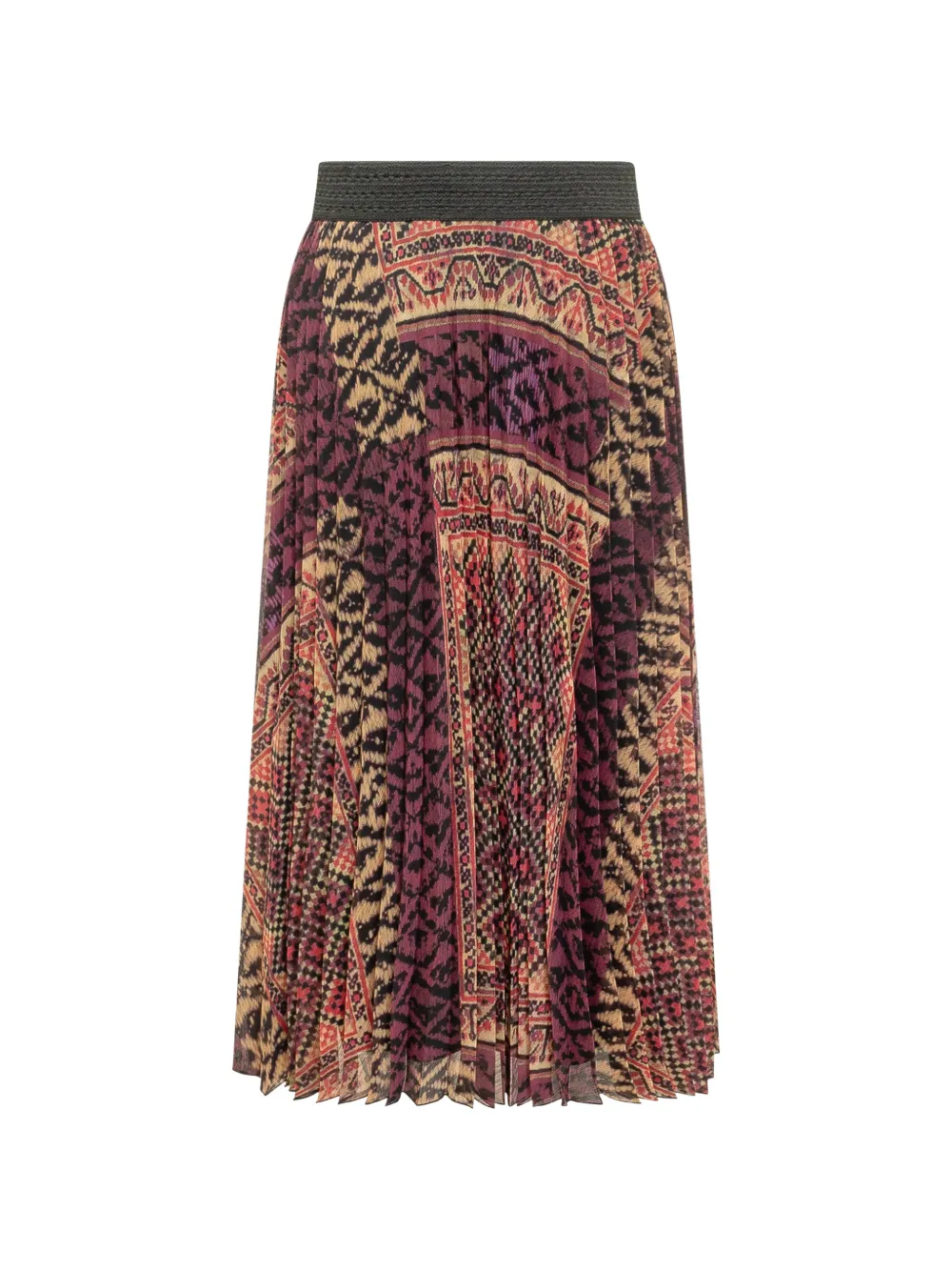 Ba&Sh Olgia pleated patterned midi skirt | Pleated Skirts | Image 2